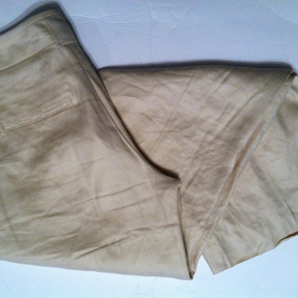 CABI WOMEN'S PRE-OWNED 57%LINEN 40%RAYON 3%SPANDEX DRESS PANTS SIZE: 10/32